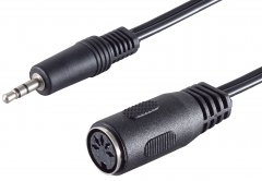 1aTTack Audio Kabel 10x 0,2m 3,5mm Klinke Stereo auf 5 pol DIN W�rfelbuchse