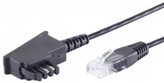 1aTTack Modem Kabel 1x 3m Routerkabel TAE-F auf RJ45 \(8P2C\) DSL VDSL ADSL Fritzbox Schwarz