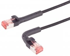 1aTTack FlexAngel 1x 2m CAT6 S/FTP Netzwerkkabel RJ45 Flexibel Schwarz