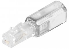 1aTTack H�rer Kabel 1x Twist Stop Entwirrer wei� transparent