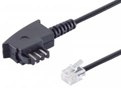1aTTack Telefonkabel 15m TAE-F Stecker auf Western 6/4 RJ11 f�r Import Telefone