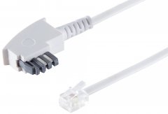 1aTTack Telefonkabel 10m TAE-N auf RJ11 6/4 f�r Anrufbeantworter Fax Modem