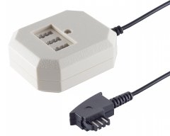 1aTTack Telefonverteiler 6m TAE-F auf NFF Kupplung plus RJ11 Kupplung Adapter
