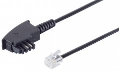 1aTTack Telefonkabel 15m TAE-F auf RJ11 RJ14 6P4C f�r Siemens Telekom Vodafone