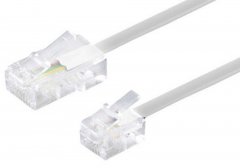 1aTTack Telefonkabel 6m RJ11 6/4 auf RJ45 8/4 f�r Modem Router Fax DSL VDSL