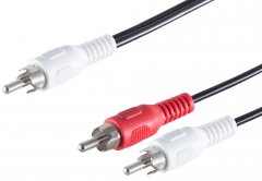 1aTTack Audio Kabel 2,5m Cinch Y Kabel Stecker auf 2x Cinch Stereo