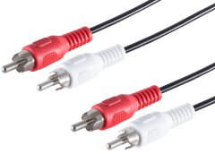 1aTTack Audio Kabel 2,5m Cinch auf Cinch Stereo Verbindungskabel HiFi TV Verst�rker