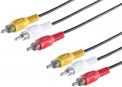 1aTTack Audio Kabel 1,5m 3x Cinch Audio Video Kabel TV Beamer Konsole