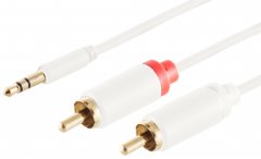 1aTTack Audio Kabel 1,5m Klinke auf Cinch 3,5mm Stereo HiFi Lautsprecher