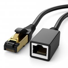1aTTack LAN Kabel Verl�ngerung 5m Schwarz CAT8.1 2000 MHz 40 GB/s Netzwerkkabel Ethernet RJ45 LSZH