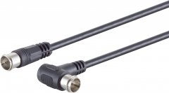 F-Quick-Kabel Winkel/F-Quick, >100dB, schwarz, 1,5 m