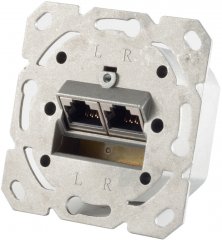 RJ-45-Anschlu dose, 2-fach, Cat. 6A, STP